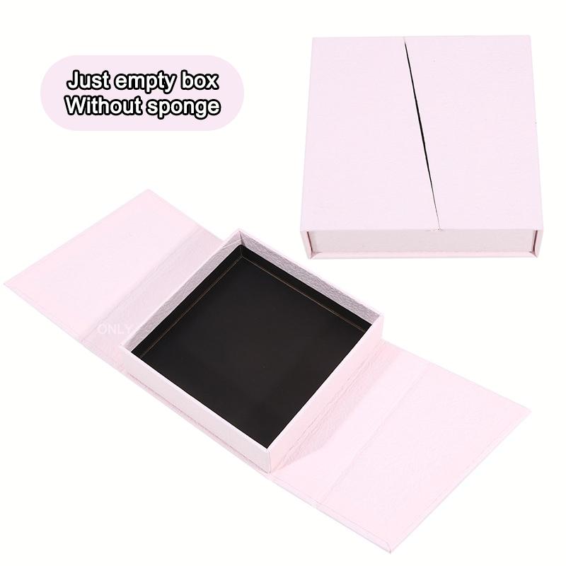 Magnetic Flip Jewelry Box 1/2PCS Dual Opening Thick Kraft Paper Organizer For Earring Necklace Ring Exquisite Gift Packaging