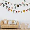 Вымпел Баннер Флажки Гирлянда Детская Ткань Детский Баннер Треугольный Вымпел Серпантин для Бохо Baby Shower Свадебная Вечеринка Декор