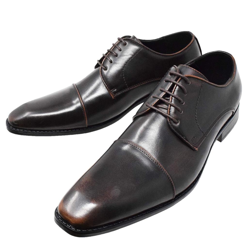 Kobe Liberal LIBERAL Business Shoes, Wingtip, Straight Tip, LB209 (Size 28.0, Dark Brown)