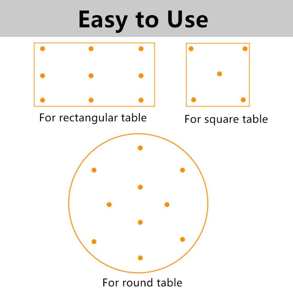 Прозрачные стеклянные противоскользящие накладки на столешницу Круглые под стеклянные накладки Противоскользящие стеклянные бамперы для столешницы