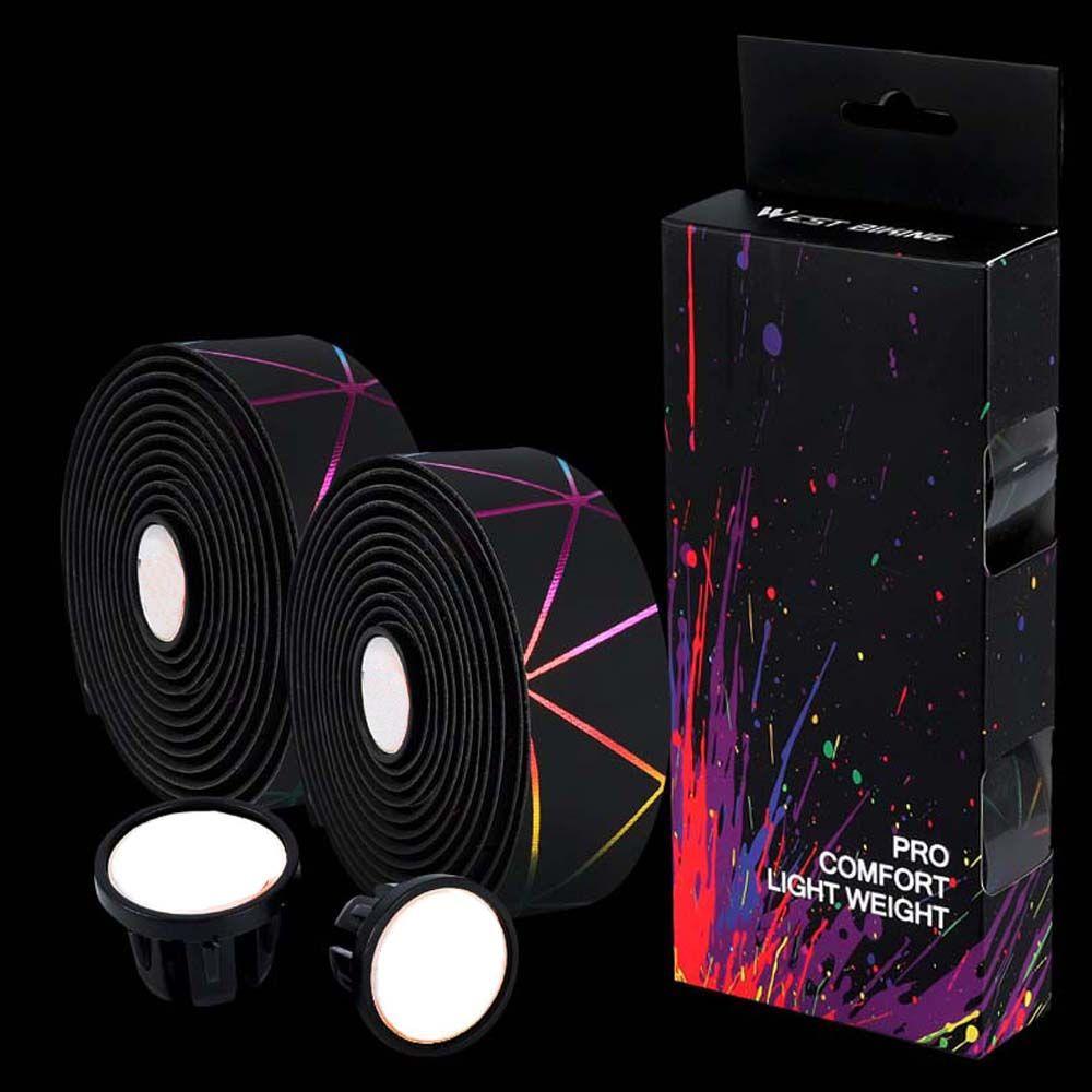 PU Damping With 2 Bar Plug Bicycle Accessories Handle Bar Belt Bicycle Handlebar Tape Bike Bar Tape