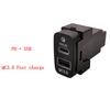 Автомобильное зарядное устройство для быстрой зарядки TYPE-C PD, USB-разъем, быстрое автомобильное зарядное устройство для Mitsubishi LANCER Pajero, 1 шт.