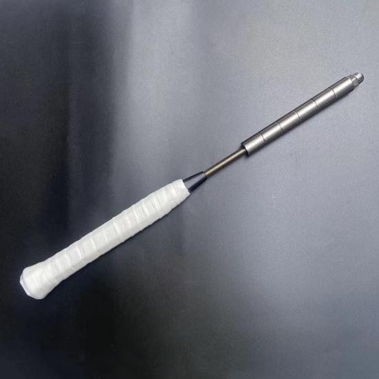 Тренировочное устройство для бадминтонной ракетки с противоскользящей ручкой, реалистичный дизайн, конструкция из нержавеющей стали для бадминтона