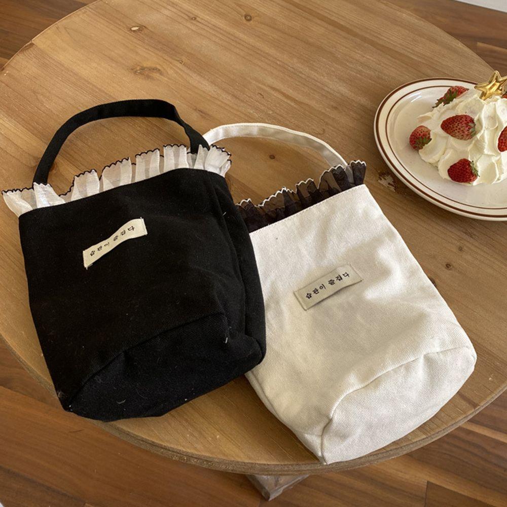 Сумки-ведра Темперамент Весенние сумки для пикника Корейский стиль Холщовые сумки Сумки для ланча Женские сумки