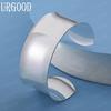 925 Sterling Silver Women's Smooth Open Bracelet Fashion Wedding Jewelry