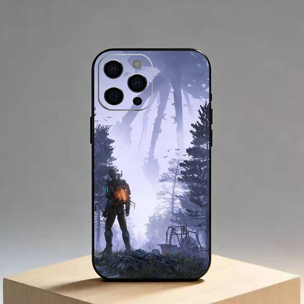 Half-Life Чехол для телефона для iPhone 17,16,15,14,13,12,11 Plus,Pro Max,XS,Мягкий силиконовый черный чехол