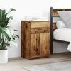 VidaXL Bedside Table Old Wood 39x35x65 Cm Engineered Wood, Bedside Cabinet, Side Table, Bed Cabinet, Cabinet 861333