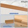 HYuan 1 шт. 2 м / 78,74 дюйма самоклеящийся ПВХ уголок для защиты стен, декоративная кромочная отделка с текстурой дерева, ударопрочный уголок