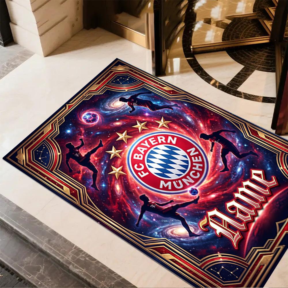 Bayern Munich Galaxy Art Carpet Perfect for Decorate room Dining Room Kitchen Entryway Antislip Carpet Decorate Offices Gift for Festivals