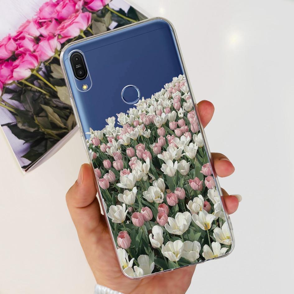 Чехол 5.99" для Asus Zenfone Max Pro (М1) ZB601KL ZB602K Чехол X00TDB Модный узор Прозрачный Мягкий Силикон Fundas Задняя крышка телефона