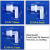 5~200 шт. G1/8~3/8 до 3,9-11,1 мм Пищевой ПП Пагодообразный Угловой Соединитель Фитинги для Аквариумного Бака Воздушного Насоса Ирригационный Соединитель для Водяного Шланга