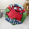 Custom Name Love Monster Theme Automatic Umbrella, Lightweight & Portable, 8 Rib, Perfect for Outdoor Travel, Birthdays, Christmas, Gifts.