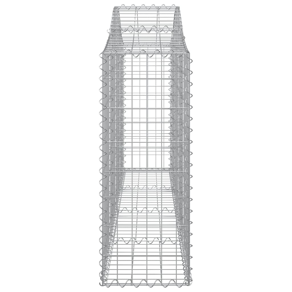 Vidaxl Kosze Gabionowe, 12 Szt, 200X30X80/100 Cm, Galwanizowane Żelazo