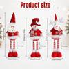 1PC Christmas Retractable Decorative Ornament, Sequin Hat Santa Snowman Elk Home Window Holiday Decorative Ornament