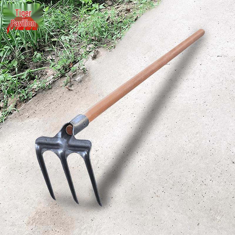 Manganese Steel 3-Tooth Garden Rake