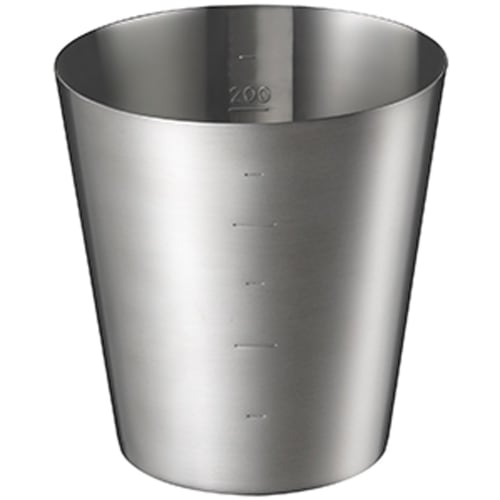 Yoshikawa EA to CO Iitoko Measuring Cup, Made in Japan, Stainless Steel, with Graduations, Hakaru AS0037