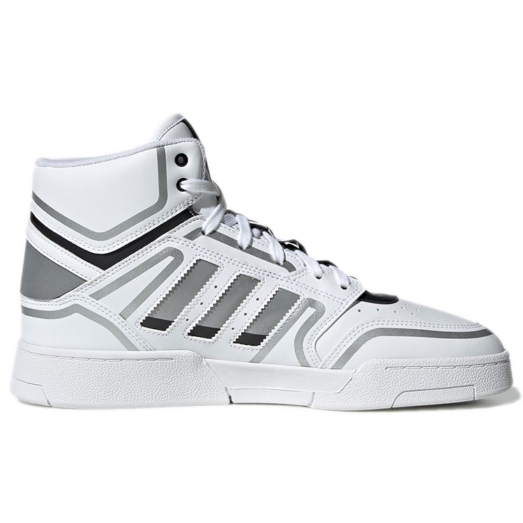Adidas Originals Drop Step XL Non-Slip Wear-Resistant High-Top Skate Shoes Unisex Skate Shoes White Silver GY6541