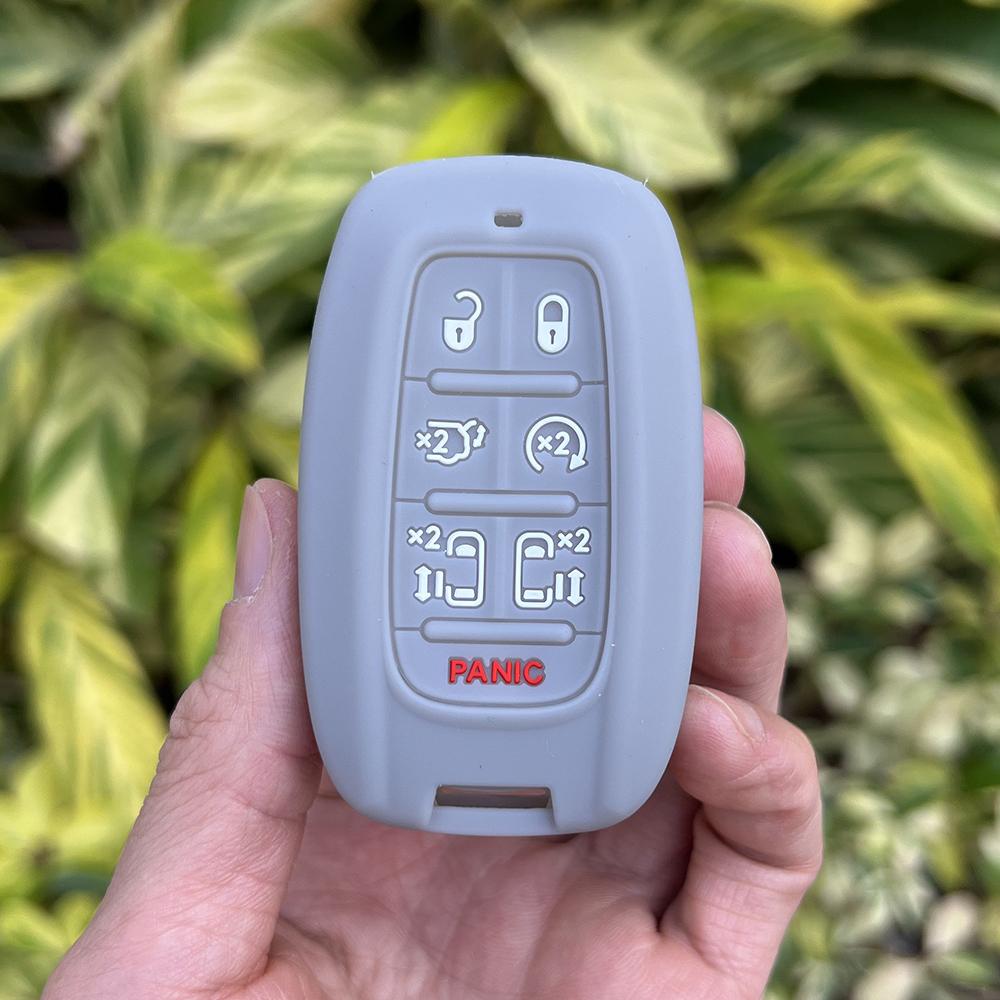 Силиконовый чехол-брелок для ключа автомобиля с 6+1 кнопкой для Chrysler Pacifica Voyager Proximity Smart Remote Key