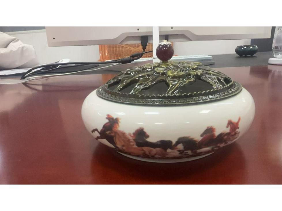 Большая керамическая настольная курильница: Огнестойкий Держатель для Сандаловых Палочек и Ароматических Палочек, Украшение-Репеллент от Комаров