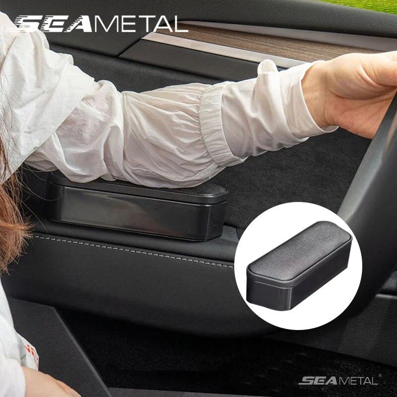 SEAMETAL Car Door Armrest Support Pad Adjustable Height Elbow Rest Box Universal Auto Door Organizer Interior Arm Rest Box Pad