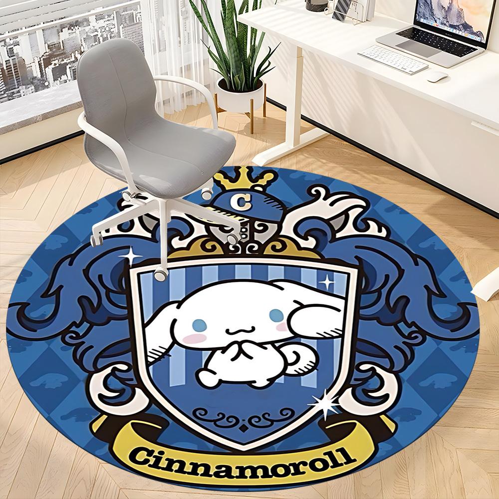 1 шт. Ковер-стул Cinnamoroll для офиса, нескользящий, машинная стирка, ковер для офиса, комнатный декор для праздников, Рождества, дня рождения, полиэстер