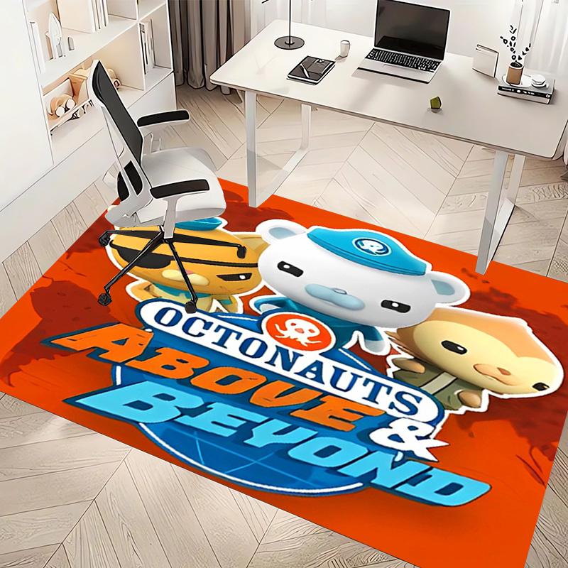 1pc The Octonauts4 Print Area Rug - Soft, Washable Non-Slip Indoor Mat, Living Room, Home Office Decorative Rug,Office Decorative