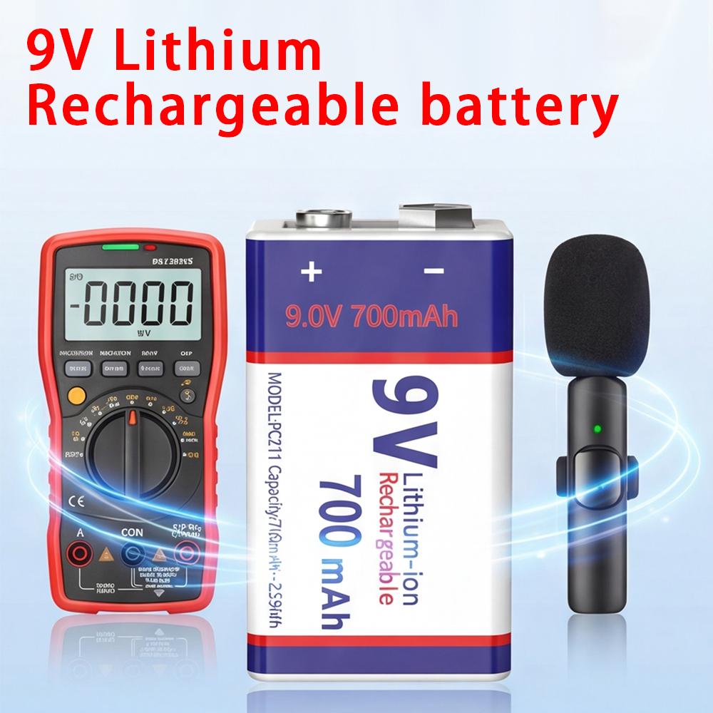 Зарядка через USB 9 В литий-ионная аккумуляторная батарея 6F22 9 В литий-ионная аккумуляторная батарея для модели радиоуправляемого вертолета микрофон игрушечный металлоискатель батарея