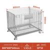 Movable Foldable Metal Storage Cage for Warehouse and Workshop Logistics