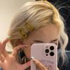 2 шт., заколка для волос Mini Bb карамельного цвета, маленькая прямоугольная шпилька, простая заколка Ins Style, заколка с боковой заколкой, головной убор для девочек, аксессуары для волос