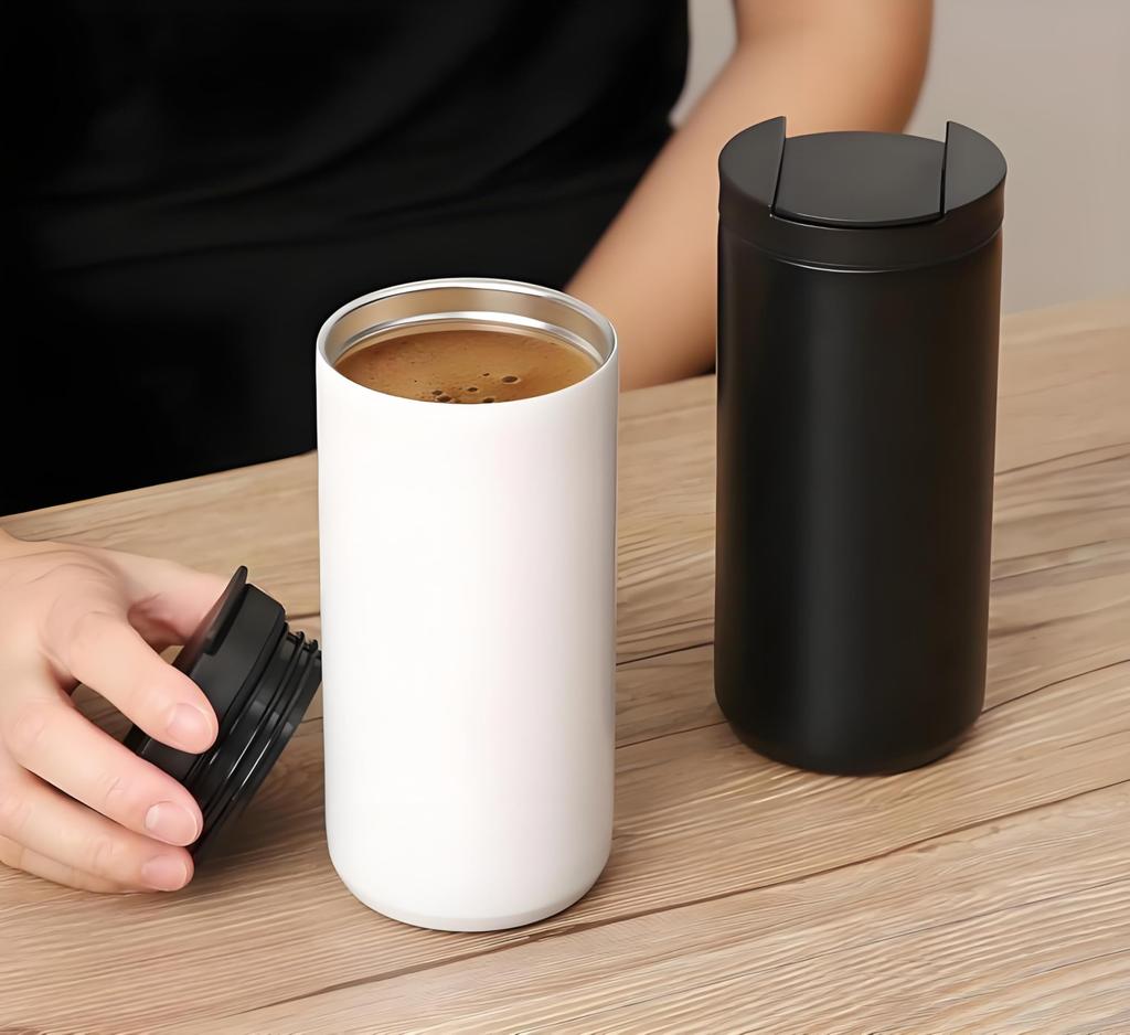 Нержавеющая сталь, устойчивая к MYEEDA Тамблер 500 мл Тамблер из нержавеющей стали с крышкой Вакуумная изоляция Бутылка для кофе и воды Большой объем Термос