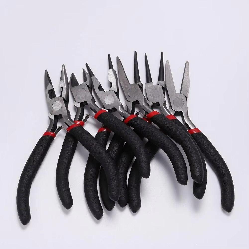 Carbon-Hardened Steel Equipment Pliers Ferronickel Wire Pliers Handcraft Round Nose Cutting