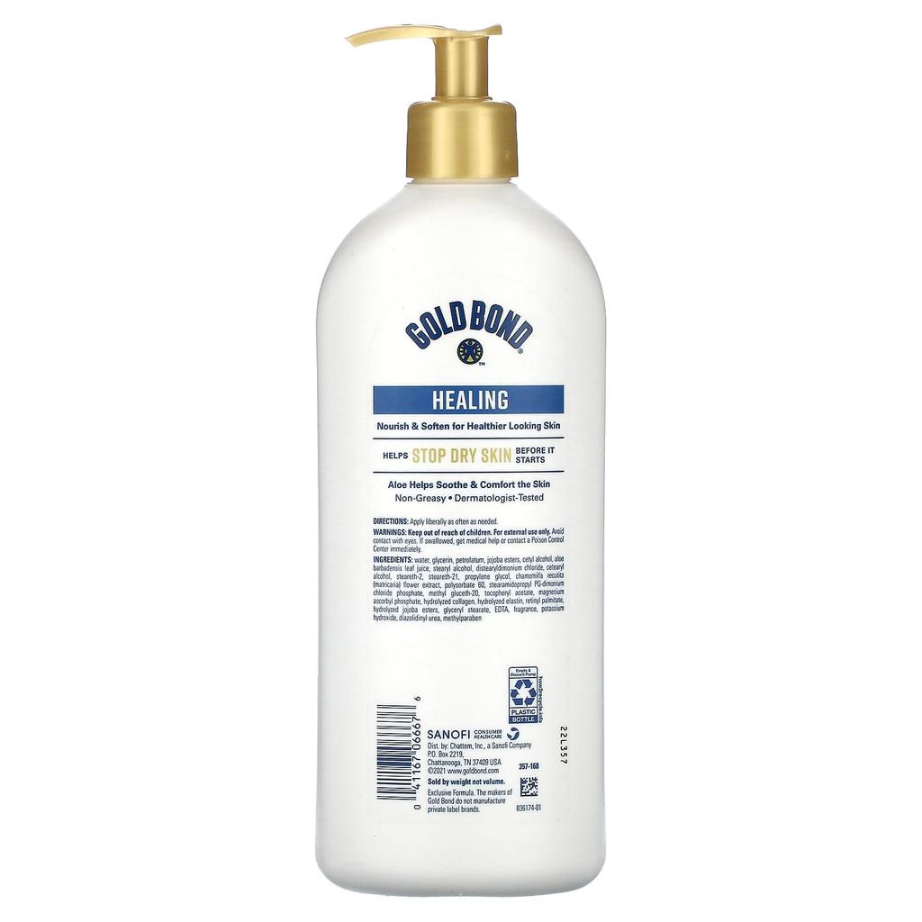 Gold Bond Healing, Hydrating Lotion, Aloe, 476g (16.8oz)