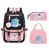 Anime Kpop With Surrounding Children'S Backpack, Primary And Secondary School Schoolbag Three-Piece Set