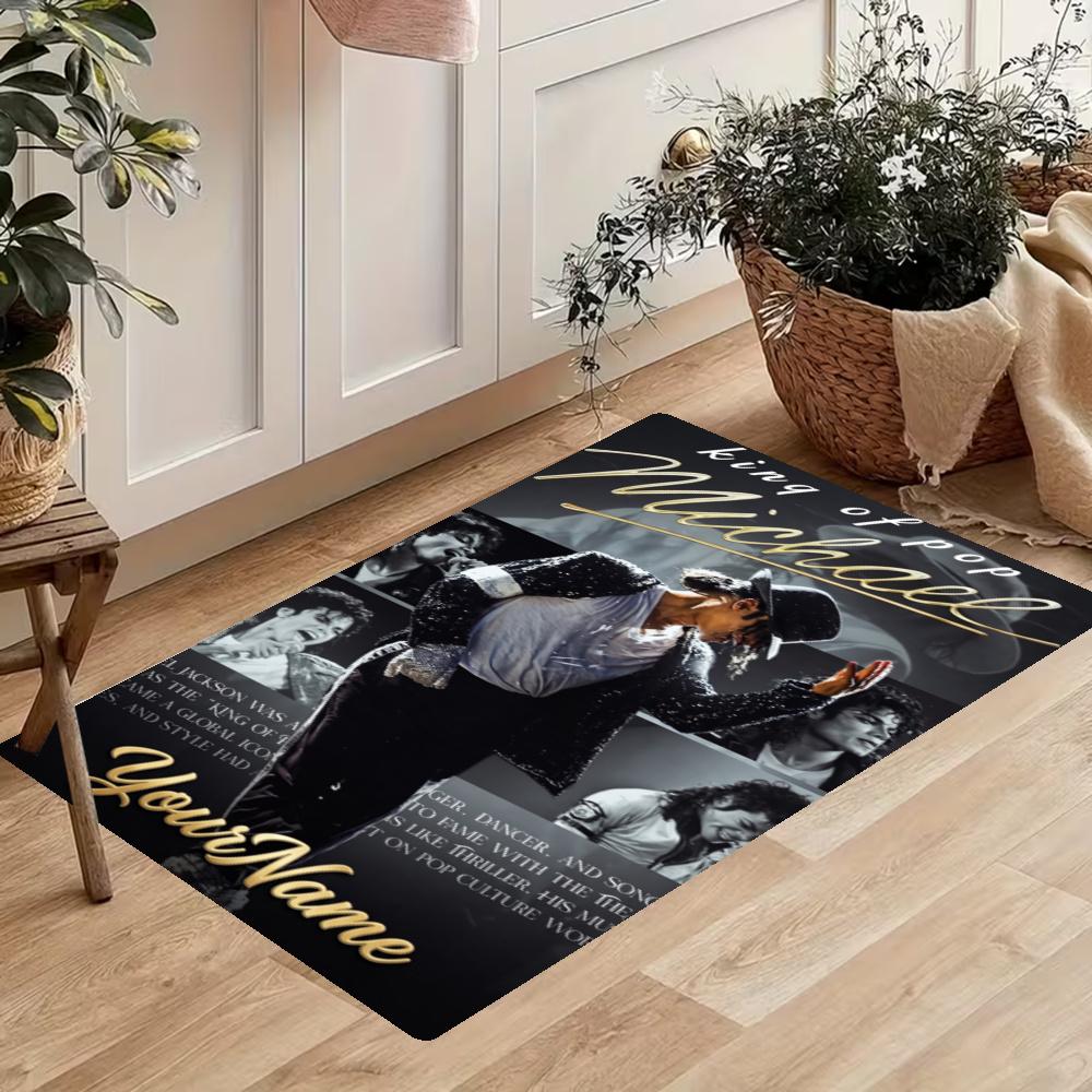 Michael Jackson Customize Your Name Kitchen Rug Runner Rug Laundry Mat Hallway Entryway The Best Gift Choice