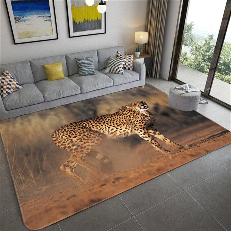 Домашние большие ковры с 3D леопардовым узором для гостиной, роскошные коврики с животными, мягкая губка для спальни, ванная комната, кухня, напольный коврик, коврик