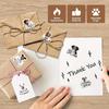 Cute Puppy Adhesive Labels with Mixed Breed Designs & Paw Prints, Self-Adhesive for Small Business Packaging, Pet Store Gifts