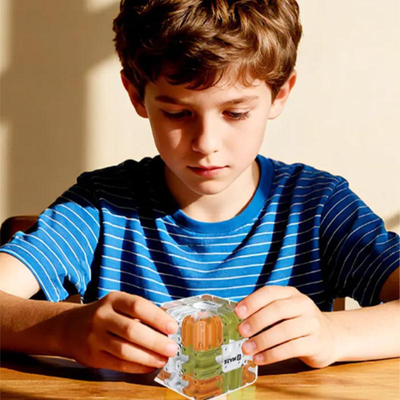 Новая 3D Лабиринт Волшебный Катящийся Кубик Головоломка Игра Украшение - Головоломка Логическое Мышление Антистресс Образовательный Реквизит Для Детей Взрослых