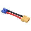 XT90 Female to EC3 Male Connector 12AWG Professional XT90 Connector Reusable Strong Compatibility
