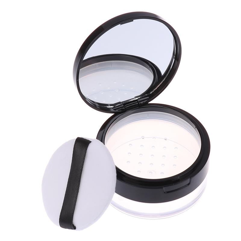 Пудреница Косметический контейнер Дорожный Пустой Многоразовый Косметическая баночка Горшочек Рассыпчатая пудра Сифтер Кейс С зеркалом