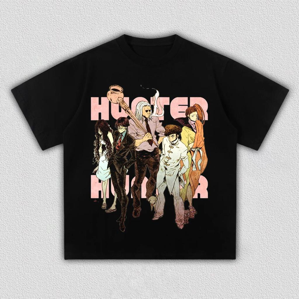 Hunter × Hunter Hunters Association Anime Printing T-shirt Men's Clothing Women's 2026 Summer New High Quality Cotton T Shirt
