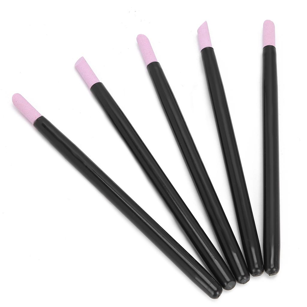 5pcs Nail Art Quartz Stone Polishing Pen Exfoliating Cuticle Pusher Manicure Grinding Rod