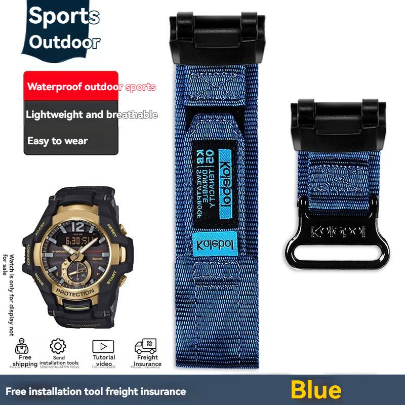 Для серии Casio G-SHOCK Airmaster поколение GR-B100/GR-B100-1A2/3/4/ GB модифицированные нейлоновые холщовые часы с мужским браслетом