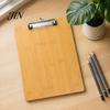 Metal Spring Clip Board Wooden Clipboard with Clip, A4 Letter Size Drawing Sturdy Board, Wood Grain Thicken Hardboard for Office, School Durable