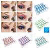Colorful Colored Fake Eyelashes 3D Manga False Lashes Unique Fake Eyelashes  Party