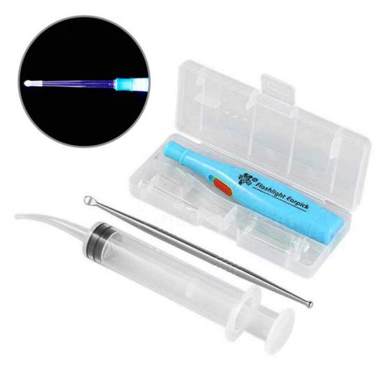 Yousheng 1 набор ухочисток многоразовый для чистки слухового прохода из нержавеющей стали со светодиодной подсветкой инструмент для удаления ушной серы экстрактор миндалин уход за ушами