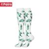 1 пара 58 стилейНовые носки с компрессией с цветами и животными для леггинсов Дышащие для бега Давление Футбол Взрослые носки Компрессионные носки