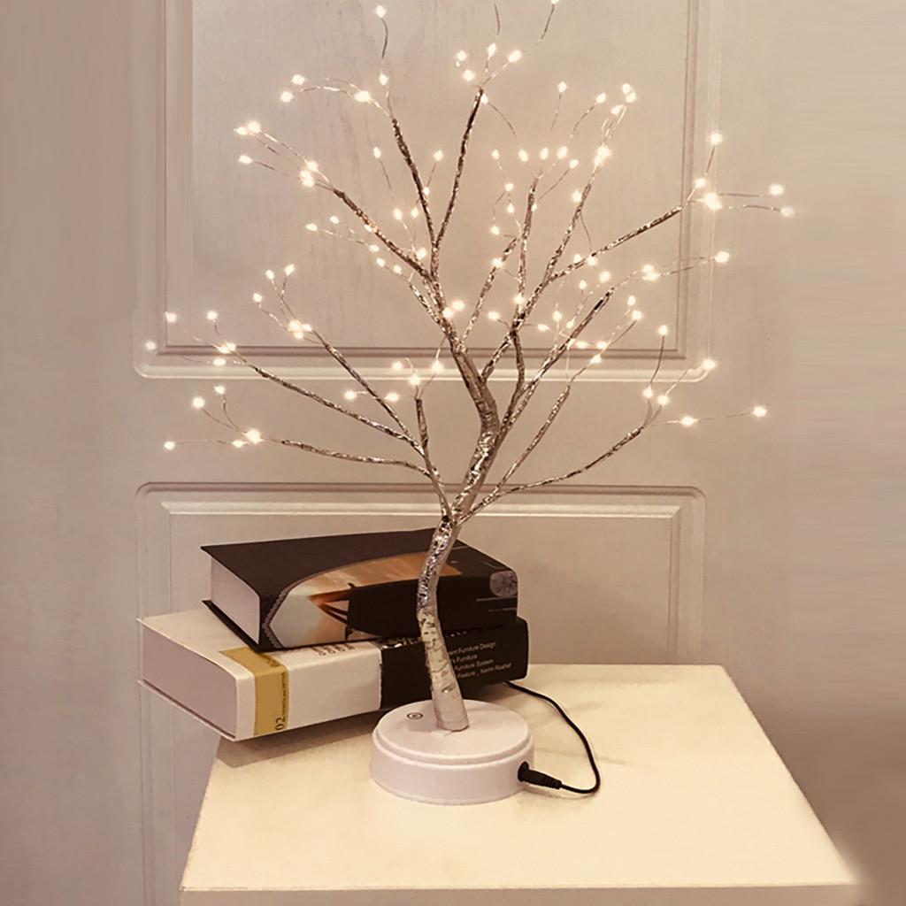 36/108LED Pearl Pearl Медь Сенсорный светильник Дерево Ночной светильник Декор