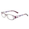 Elegant Flowers Vintage Reading Glasses Ultra Light Frame Eye Protection Anti-Blue Light Eyeglasses