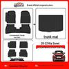 Kia Sonet 2020-2023 TPE Floor and Trunk Mats: Eco-Friendly, Odorless, Waterproof