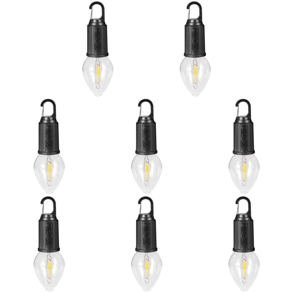 1-10PCS Portable Keychain Light 600mAh Camping Flashlight Type-C Rechargeable Outdoor Mini Lantern with Hook for Hiking Fishing